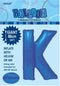 Giant Blue Letter K 86cm (34”) Foil Balloon Meteor